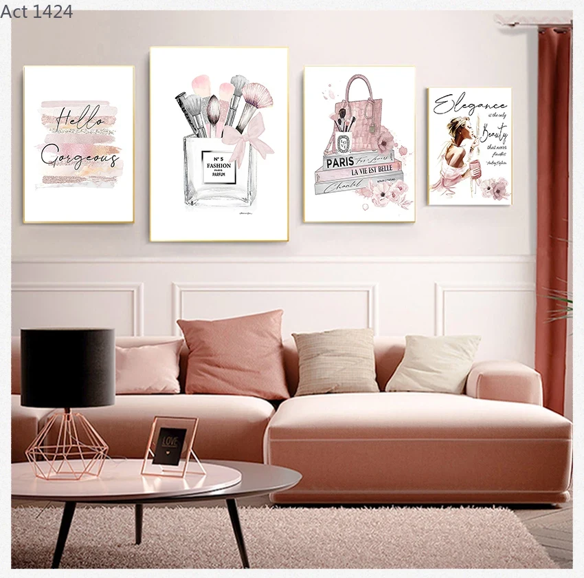 Beauty Makeup Book - Tableaux sur toile imprimés : Livres,