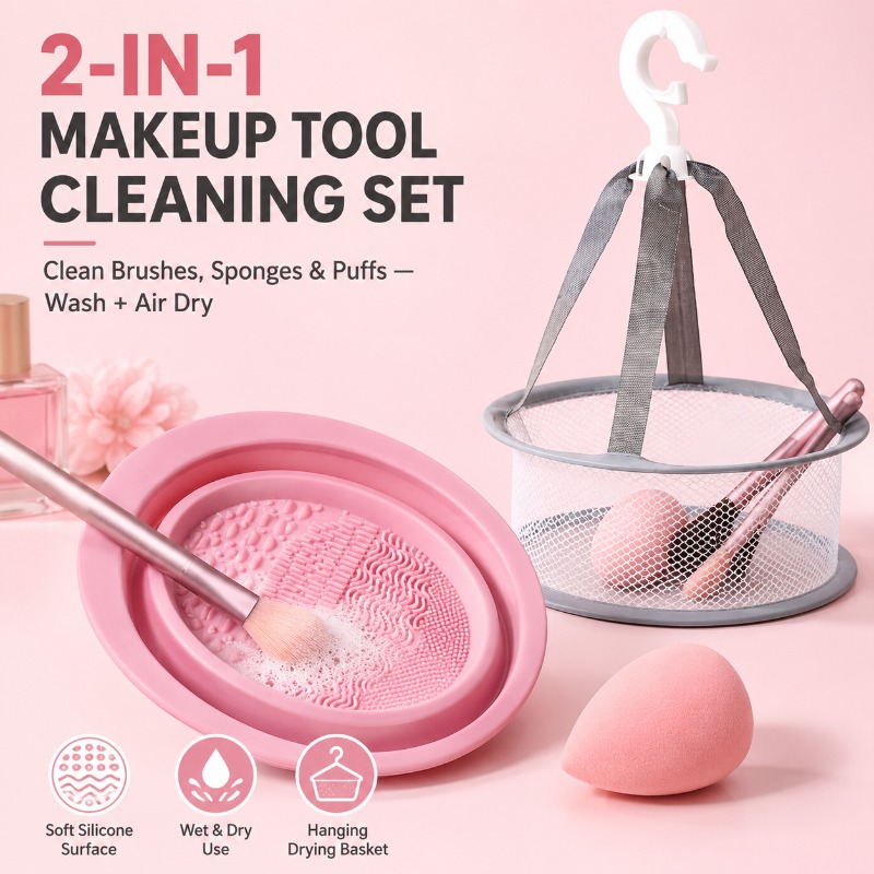 Beauty Makeup Sponge - Bol de nettoyage pour pinceaux de