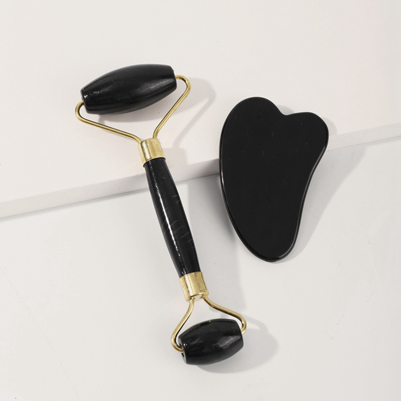 Jade Roller Gua Sha - Rouleau de massage facial en jade