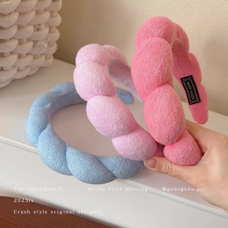 Beauty Makeup Sponge - Rétro gonflé bandeau éponge bandeaux pour