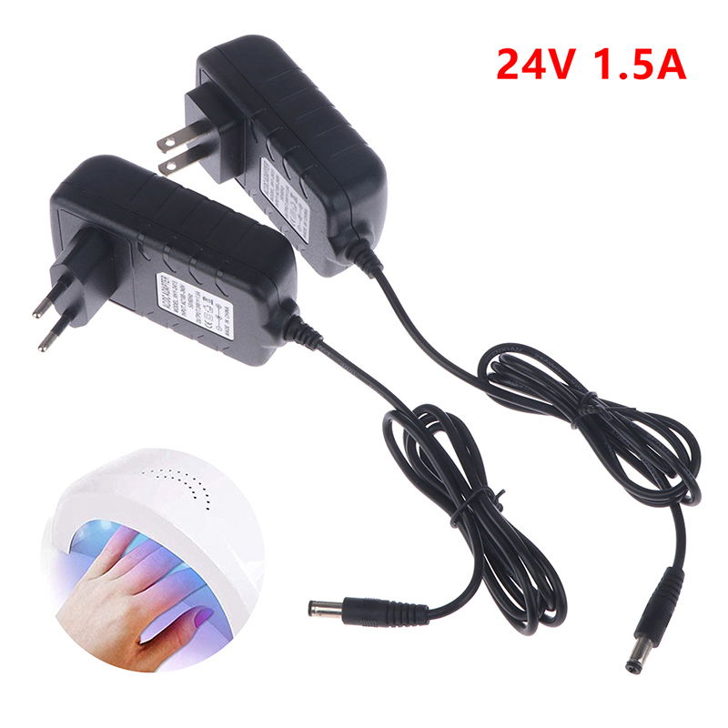 Uv Nail Lamp - 【Adaptateur d'alimentation 24V 1,5a, chargeur 36W,