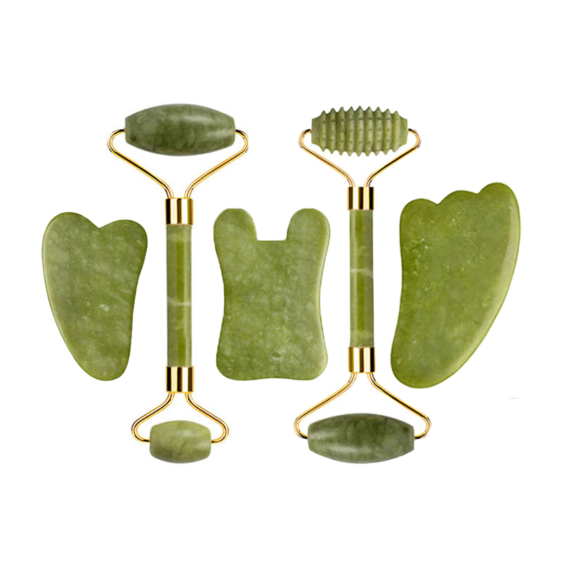 Jade Roller Gua Sha - Rouleau de Jade naturel Gua Sha,