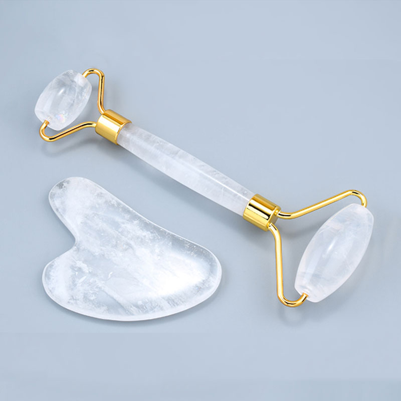Jade Roller Gua Sha - Rouleau de Massage du visage en