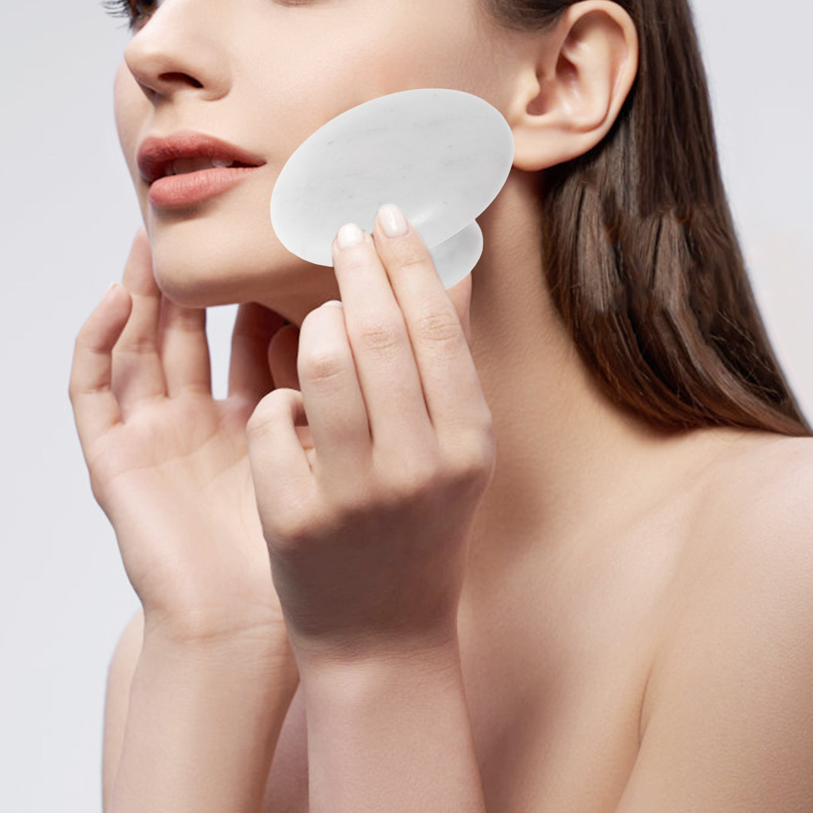 Jade Roller Gua Sha - Rouleau de massage facial en jade,