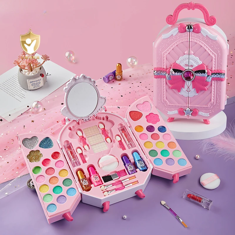 Beauty Makeup Eyeshadow - Jouet cosmétique sûr pour fille, princesse,