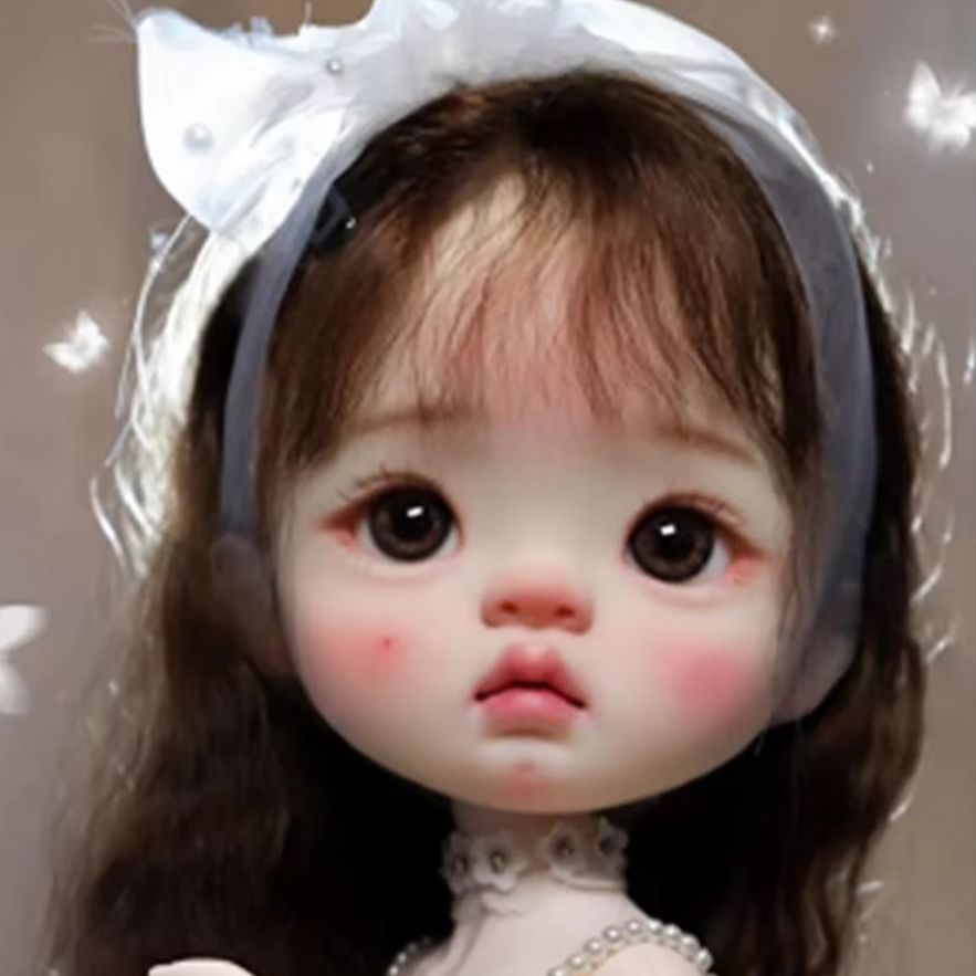 Beauty Makeup For Girl - Tête de poupée en résine Amber