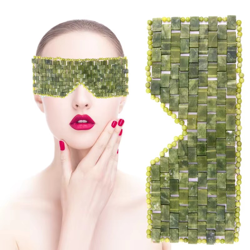Masque pour les yeux en jade,  - Jade Roller Gua Sha avis et prix