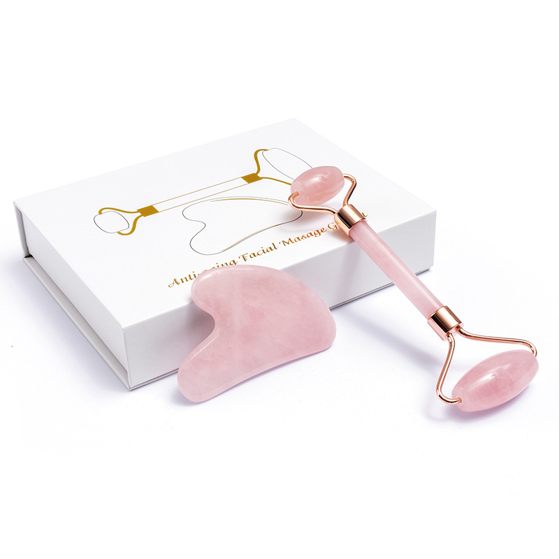 Rouleau de Jade en Quartz Rose - Jade Roller Gua Sha avis et prix