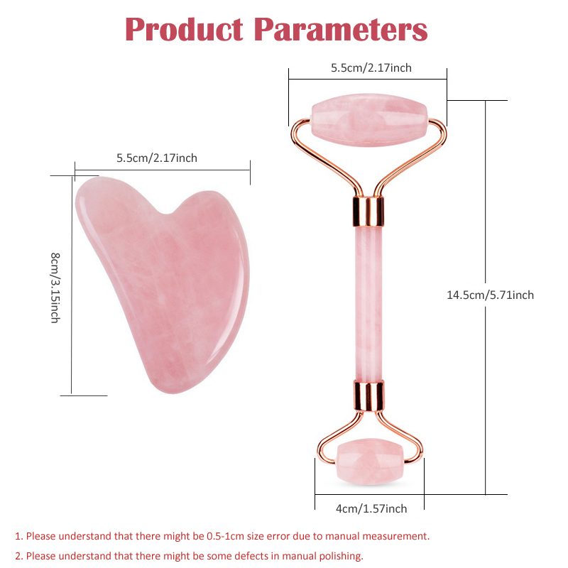 Rouleau de Jade en Quartz Rose - Jade Roller Gua Sha avis et prix
