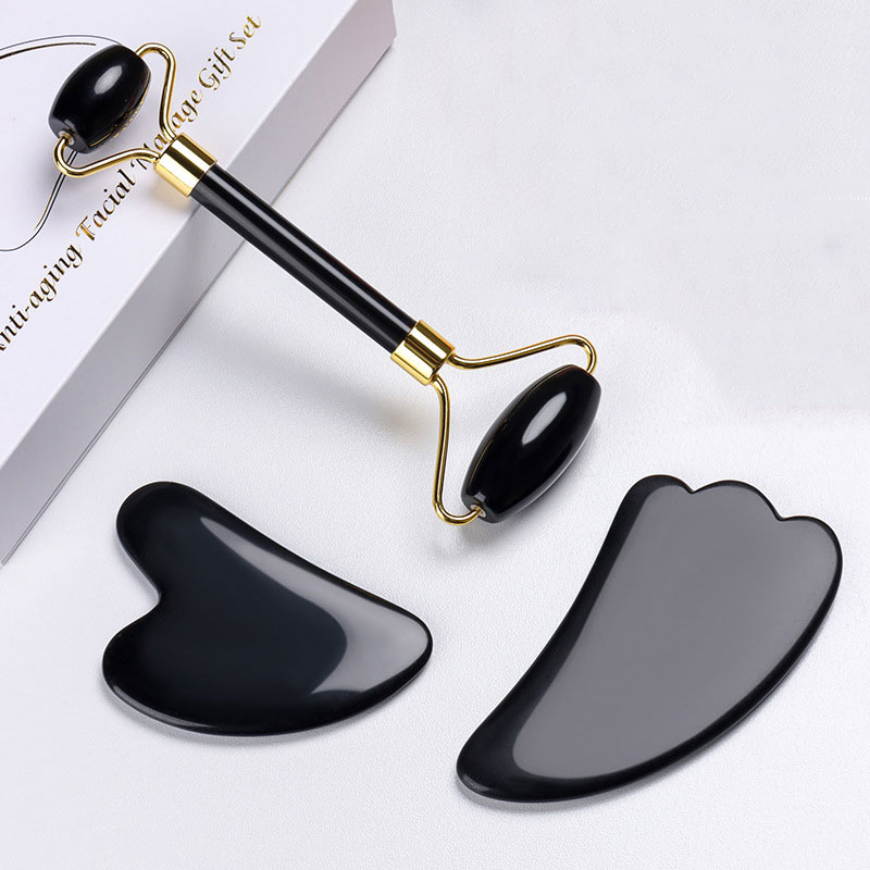 Rouleau de massage facial en o - Jade Roller Gua Sha avis et prix