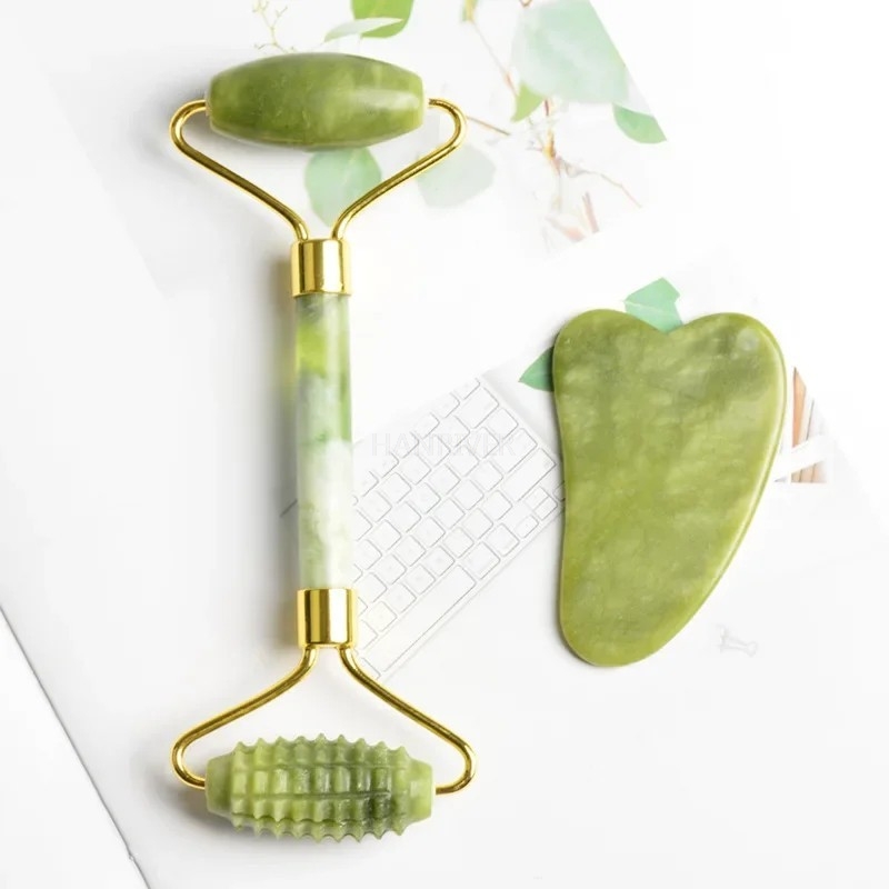Ensemble de rouleaux de Massag - Jade Roller Gua Sha avis et prix