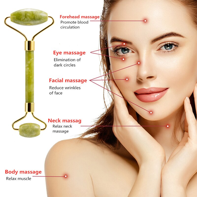 Soins de la peau pierre de Qua - Jade Roller Gua Sha avis et prix