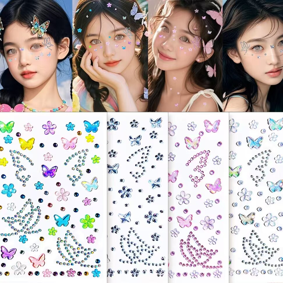 1 autocollant 3D papillon étin - Beauty Gems Makeup avis et prix