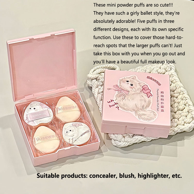 Lot de 5 mini éponges à doigts - Beauty Makeup Sponge avis et prix