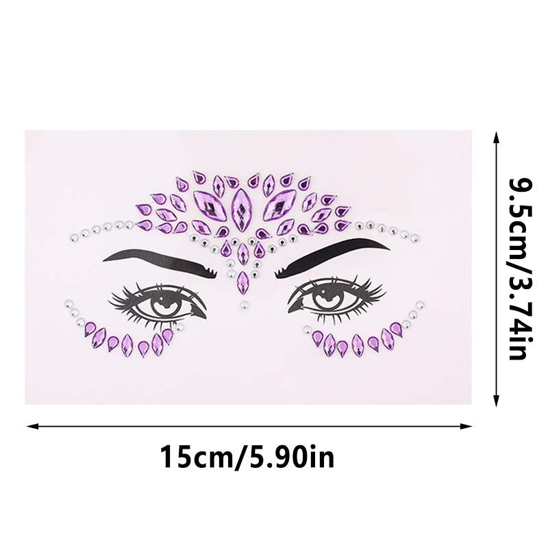 Autocollants pour le visage en - Beauty Gems Makeup avis et prix
