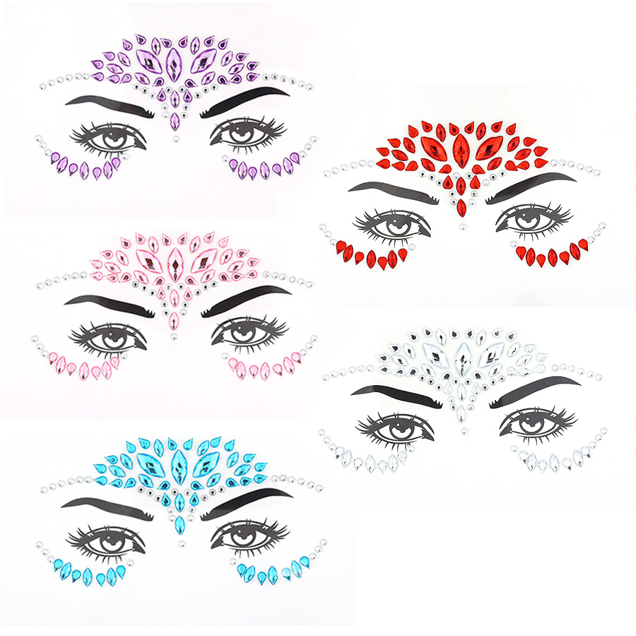 Autocollants pour le visage en - Beauty Gems Makeup avis et prix