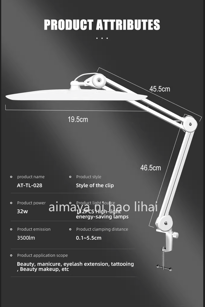 Lampe de bureau LED à bras lon - Beauty Works Makeup avis et prix