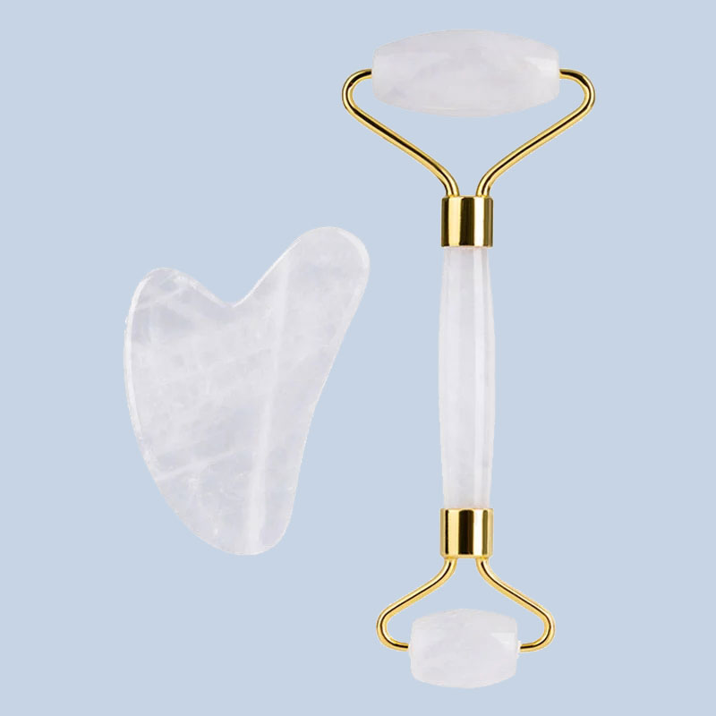 Rouleau de Massage du visage e - Jade Roller Gua Sha avis et prix