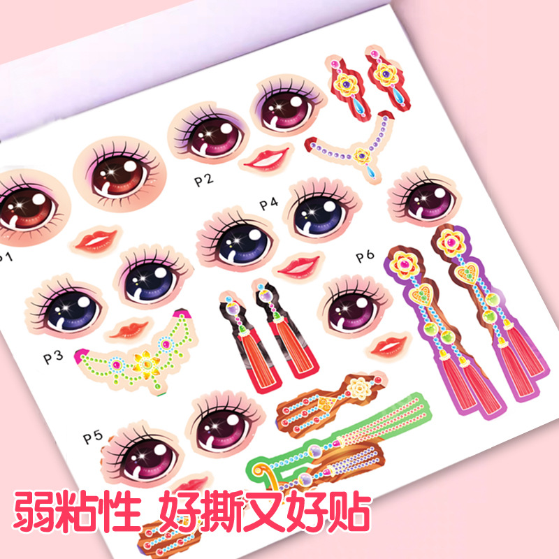 Autocollants de déguisement de - Beauty Makeup Book avis et prix