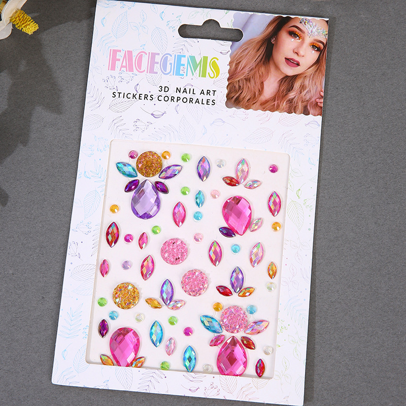 Maquillage auto-adhésif diaman - Beauty Gems Makeup avis et prix