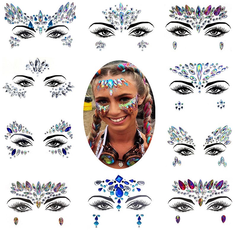 Autocollants 3D en strass bril - Beauty Gems Makeup avis et prix
