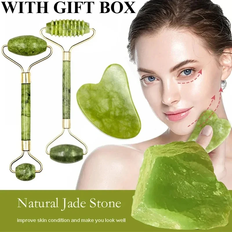 Rouleau de jade naturel et Gua - Jade Roller Gua Sha avis et prix